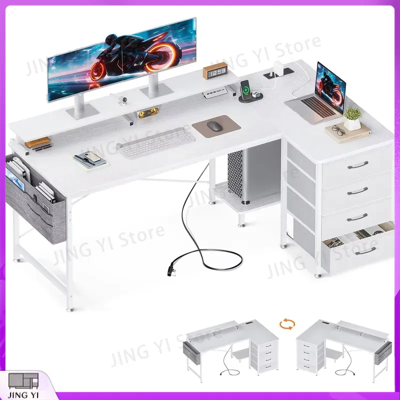 Office Furniture Outlet - Scrivania per Computer a L 160x80cm,