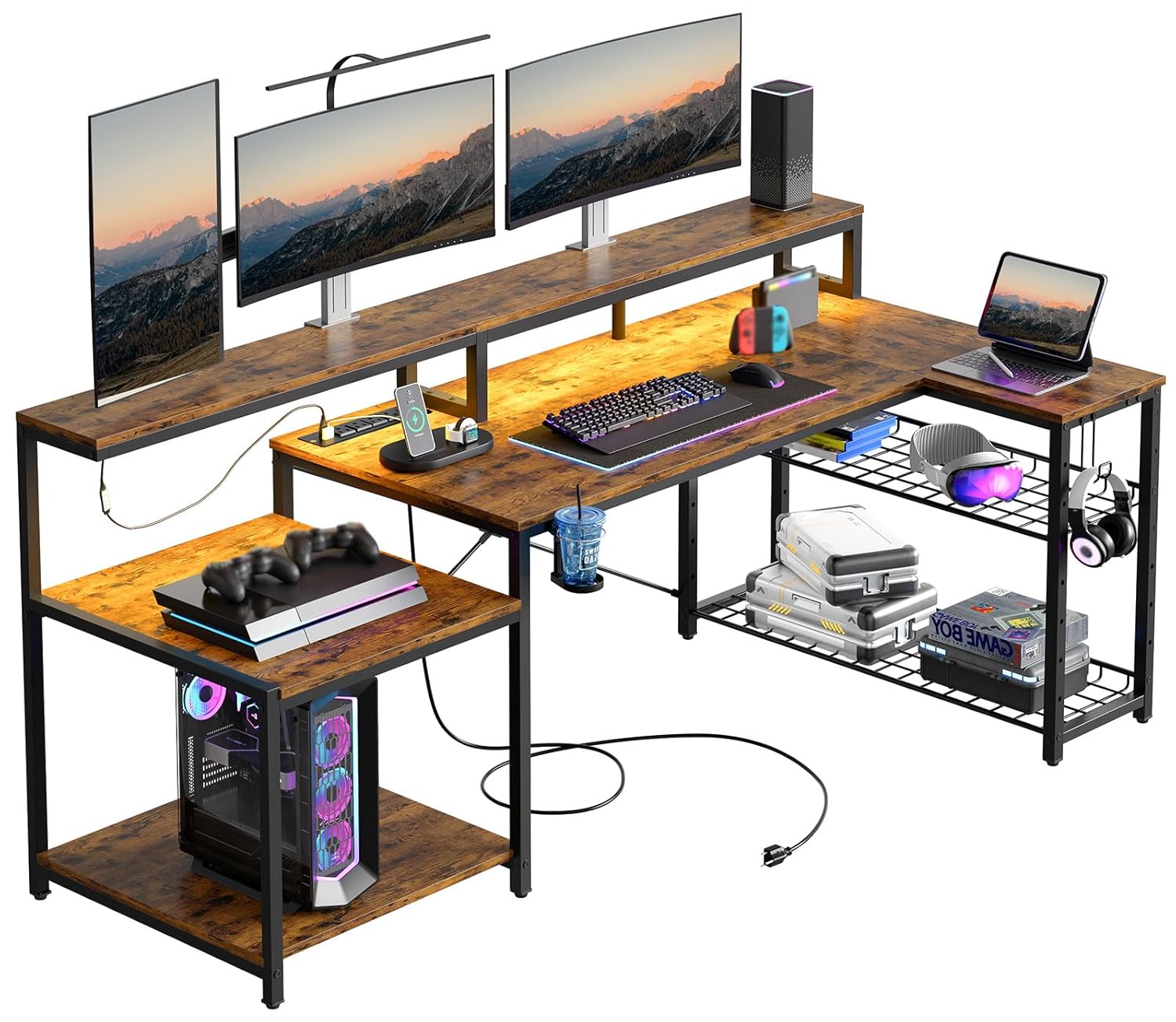 Office Furniture Outlet - Scrivania per computer da 71,5 pollici