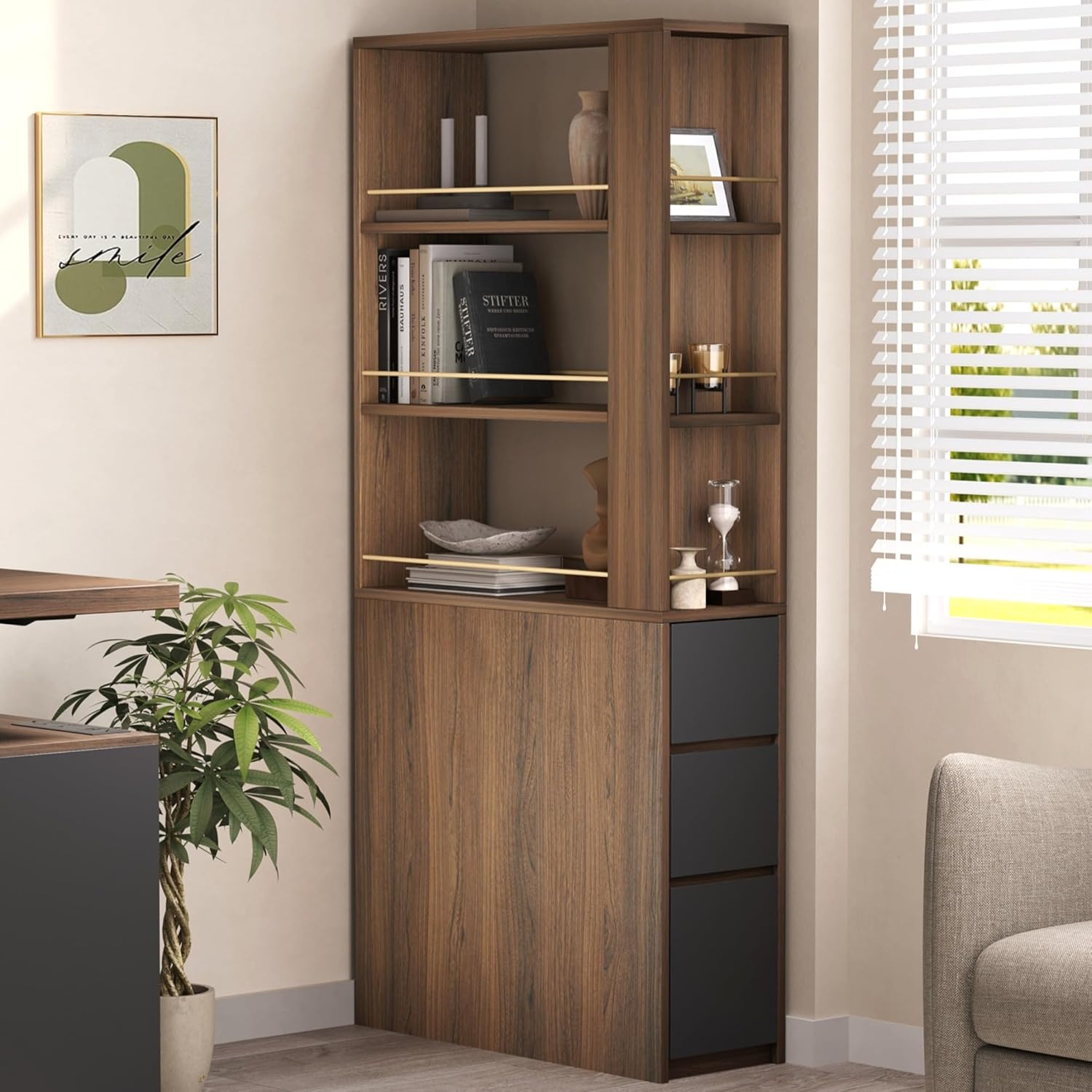 Office Furniture For Small Spaces - Libreria Angolare da 71