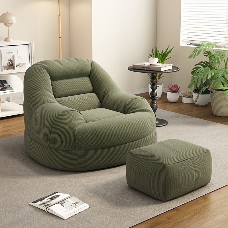 Office Furniture For Small Spaces - Divano e poggiapiedi in tatami pigro,