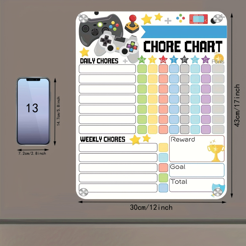 Dry Erase Weekly - Tabella magnetica per le attività domestiche