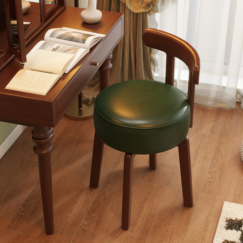 Office Furniture And Desks - Sedia girevole in legno massello, cuscino