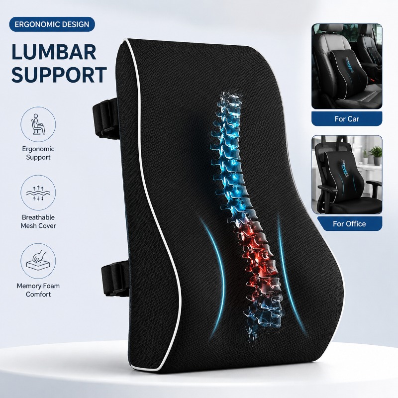 Office Furniture Heaven - Cuscino di Supporto Lombare in Memory