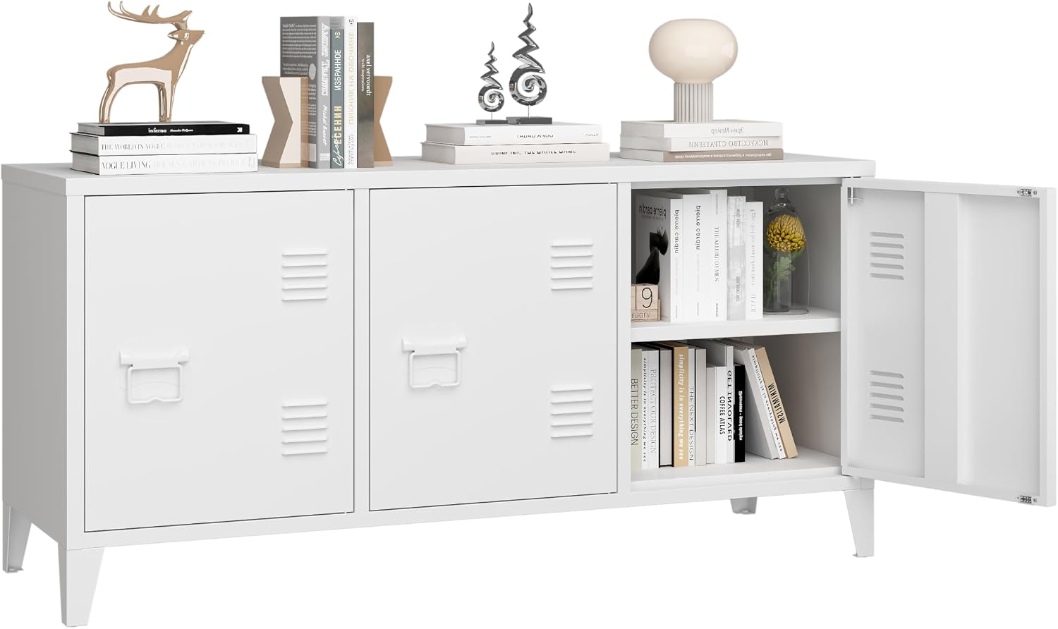 Credenza Office Storage - Mobile TV moderno, mobiletto portaoggetti in
