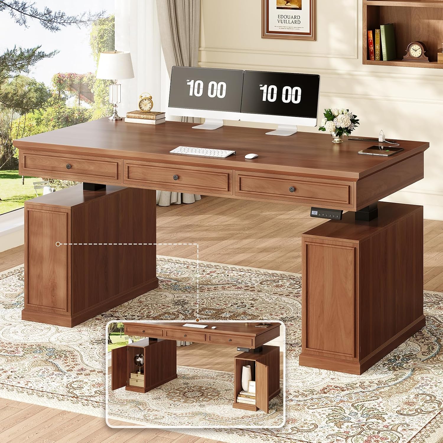 Office Furniture Outlet - Scrivania Elettrica Regolabile in Altezza da