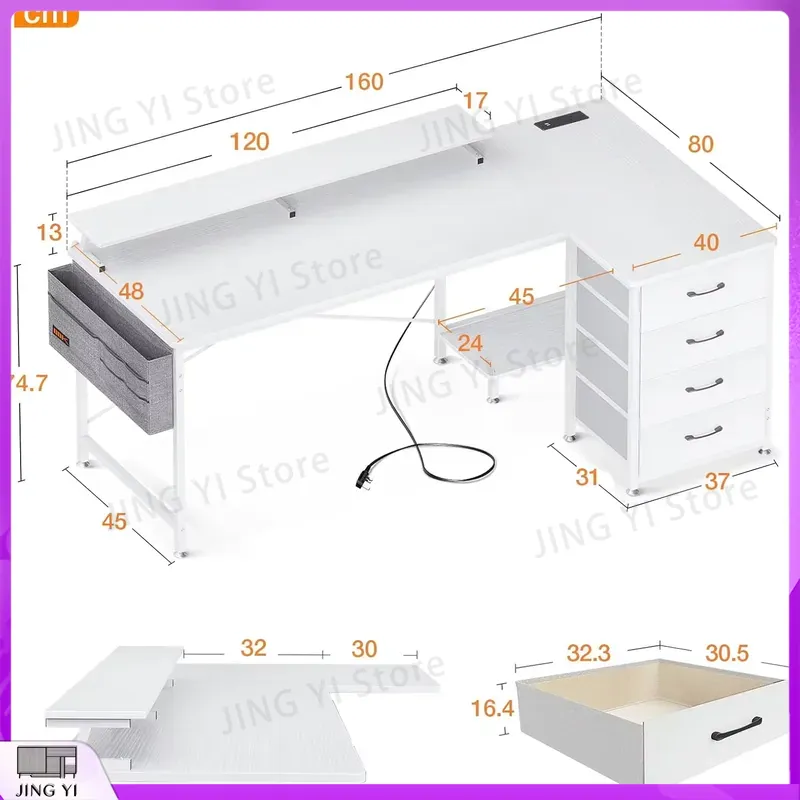 Scrivania per Computer a L 160 - Office Furniture Outlet recensione e prezzo
