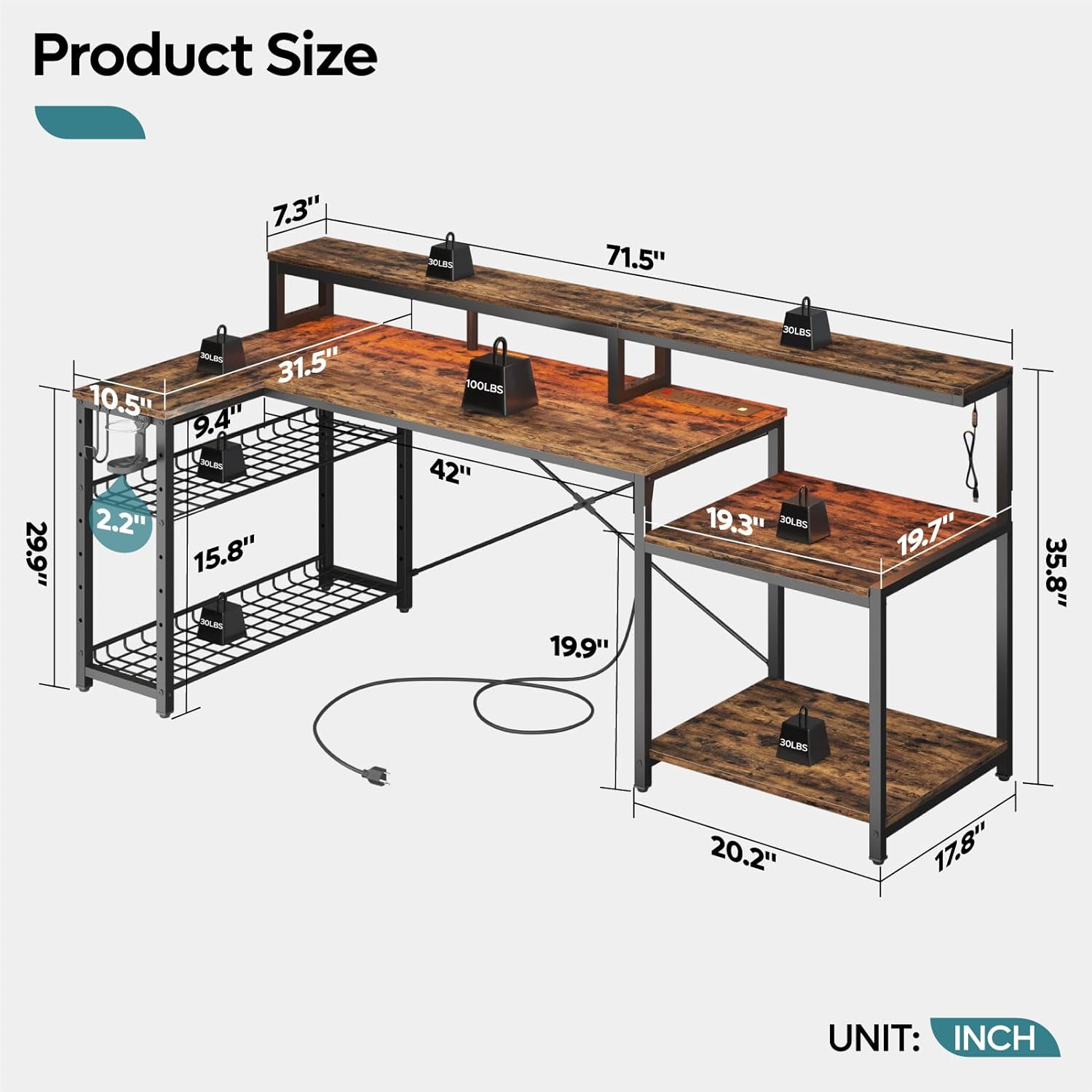 Scrivania per computer da 71,5 - Office Furniture Outlet recensione e prezzo