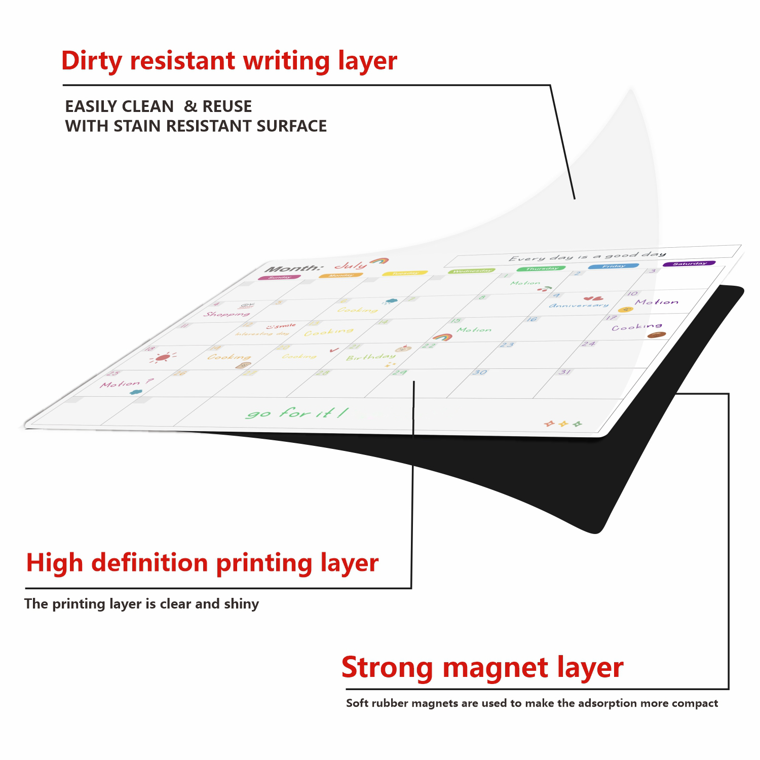 Calendario Magnetico per Frigo - Dry Erase Weekly recensione e prezzo