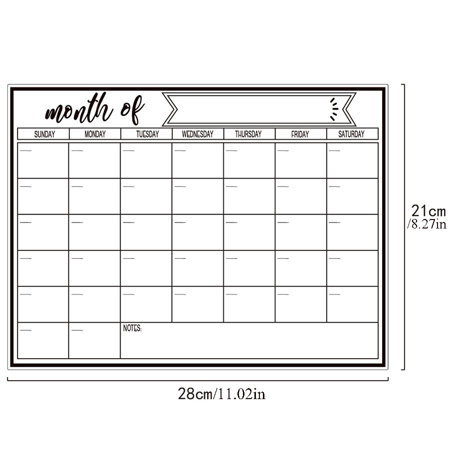 Adesivo magnetico per frigorif - Dry Erase Weekly recensione e prezzo