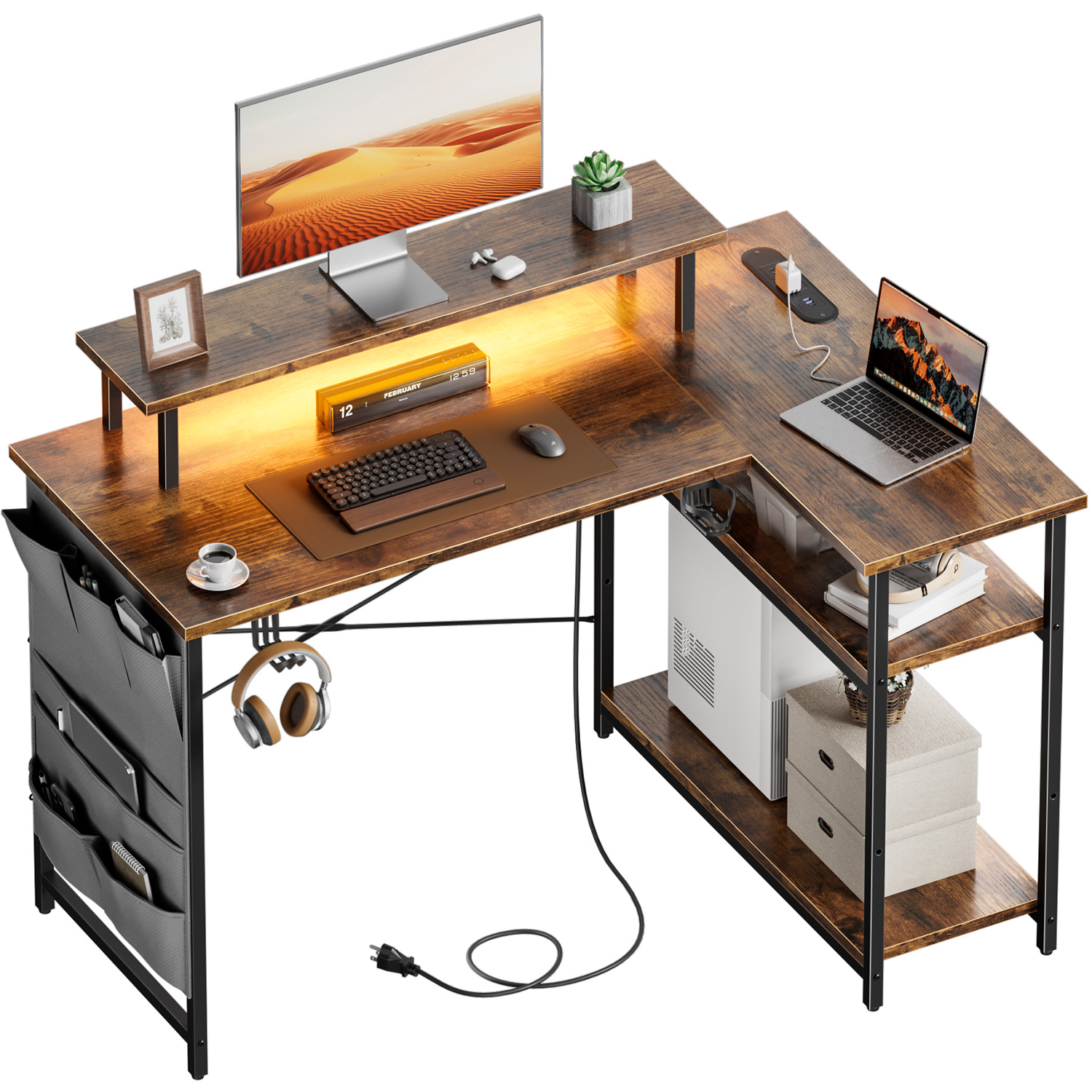 Scrivania per Computer a Forma - Office Furniture Outlet recensione e prezzo