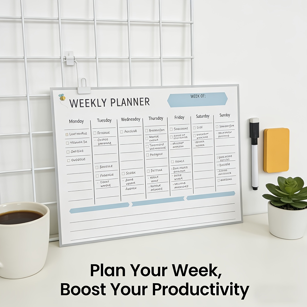 Lavagna magnetica per pianific - Dry Erase Weekly recensione e prezzo