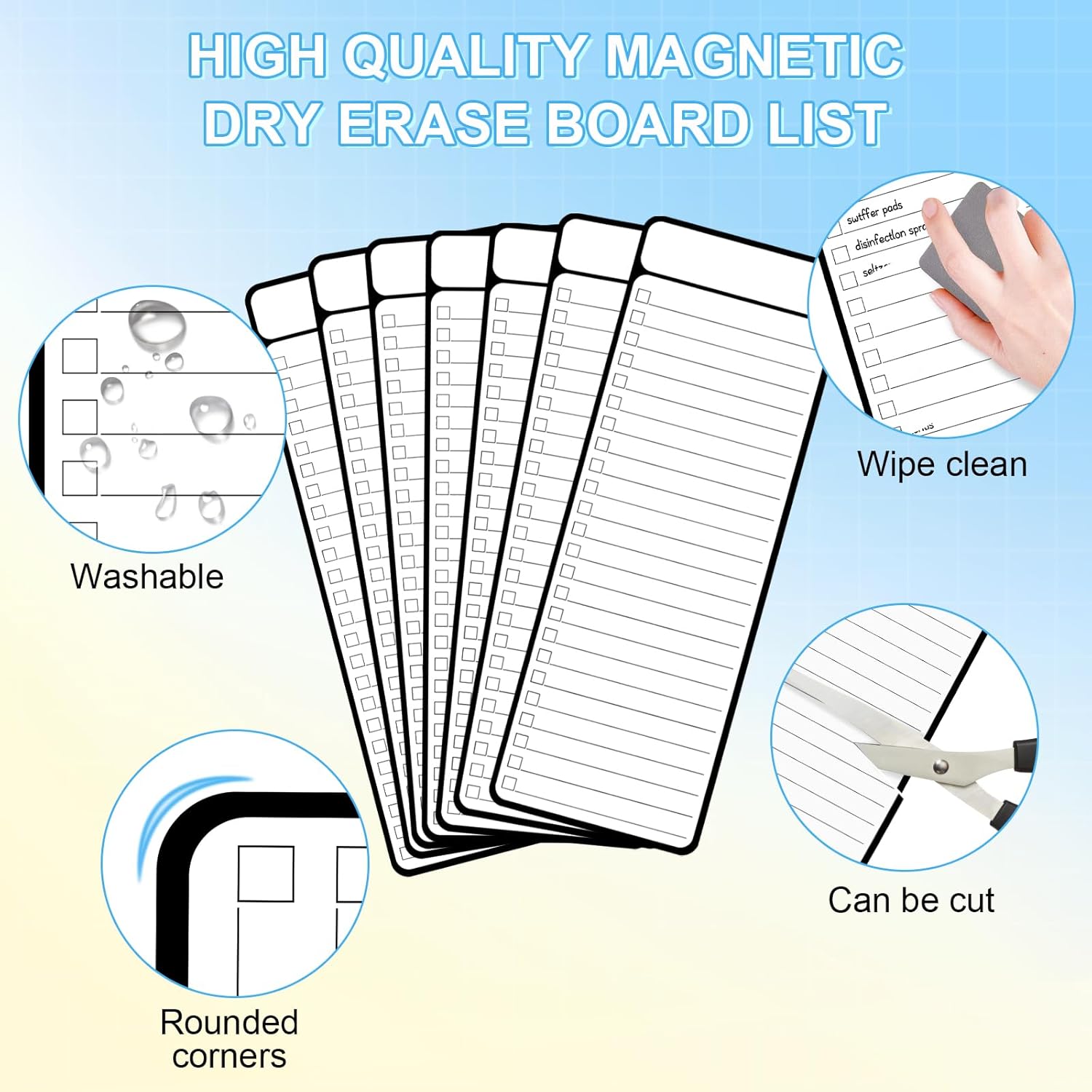 Lavagna magnetica da 7 pezzi,  - Dry Erase Weekly recensione e prezzo