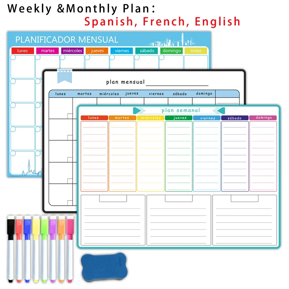 Agenda settimanale e mensile m - Dry Erase Weekly recensione e prezzo