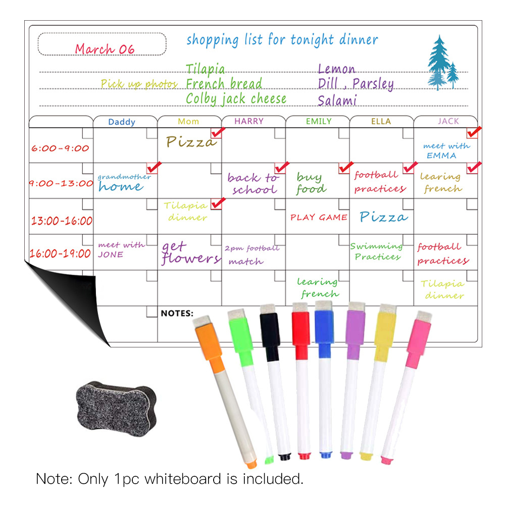 Lavagna magnetica cancellabile - Dry Erase Weekly recensione e prezzo