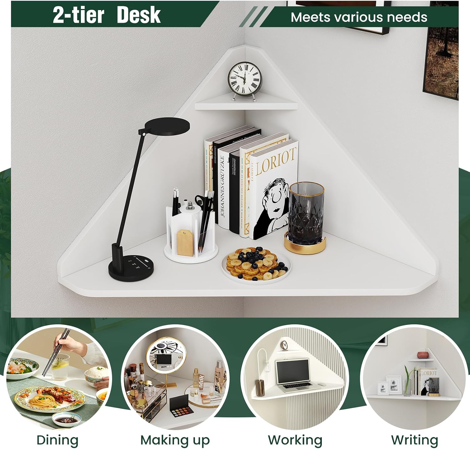Scrivania Angolare Sospesa a P - Office Furniture For Small Spaces recensione e prezzo