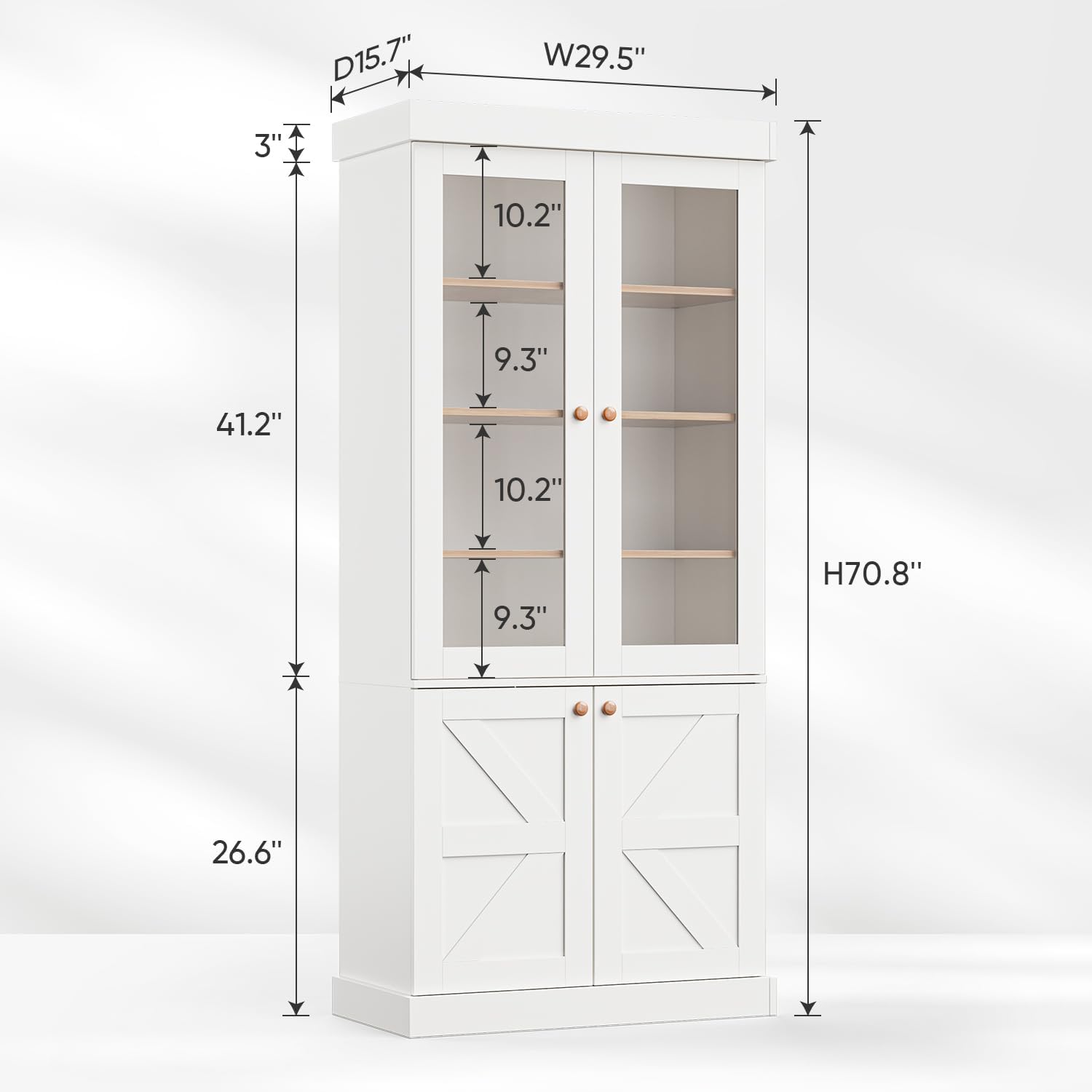 Libreria Alta in Stile Farmhou - Credenza Office Storage recensione e prezzo