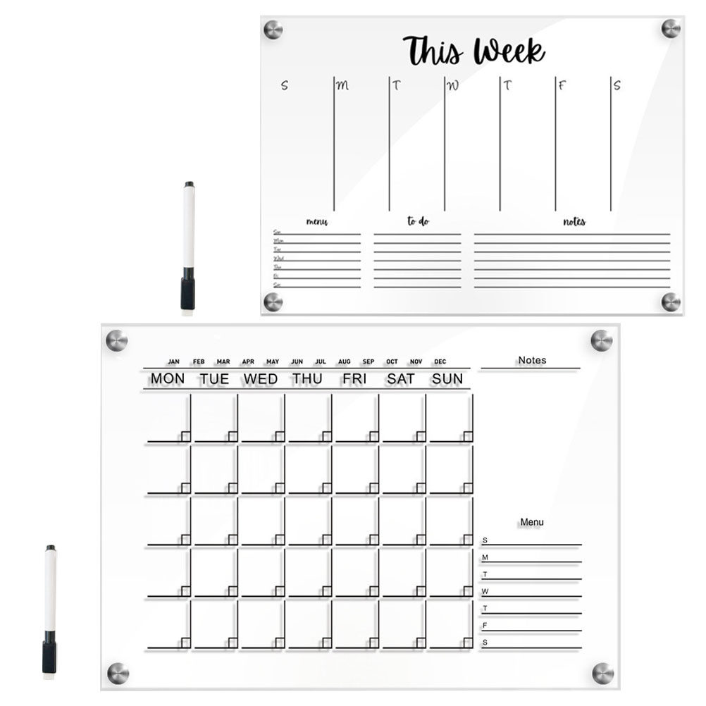 2 Set di Lavagne in Acrilico T - Dry Erase Weekly recensione e prezzo